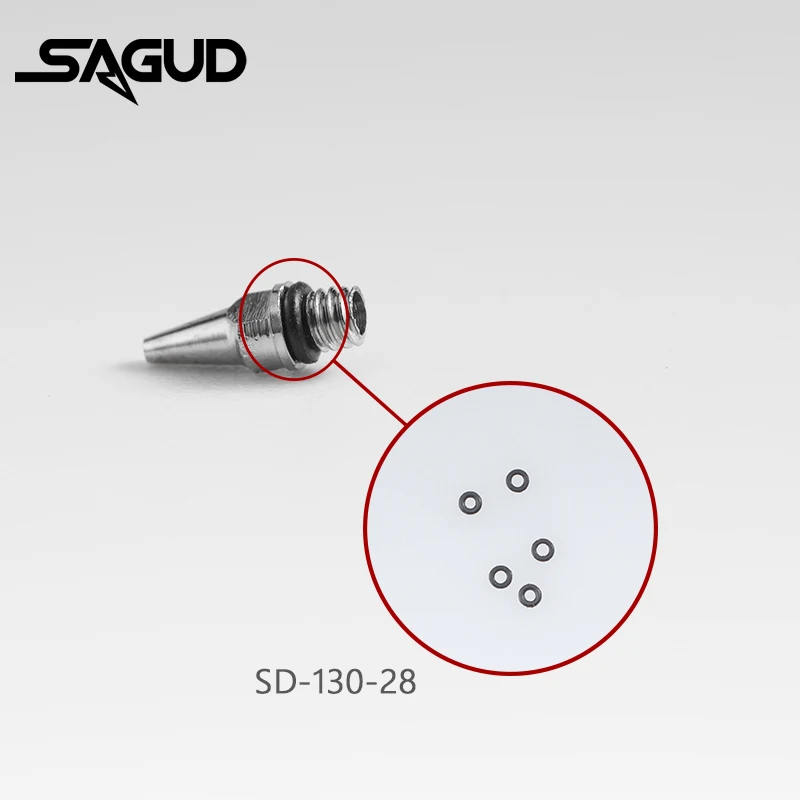 Wiltec Pistola per aerografo Ugello da 0,2 mm Ago e O-ring Pistola a spruzzo Pistola per aerografo
