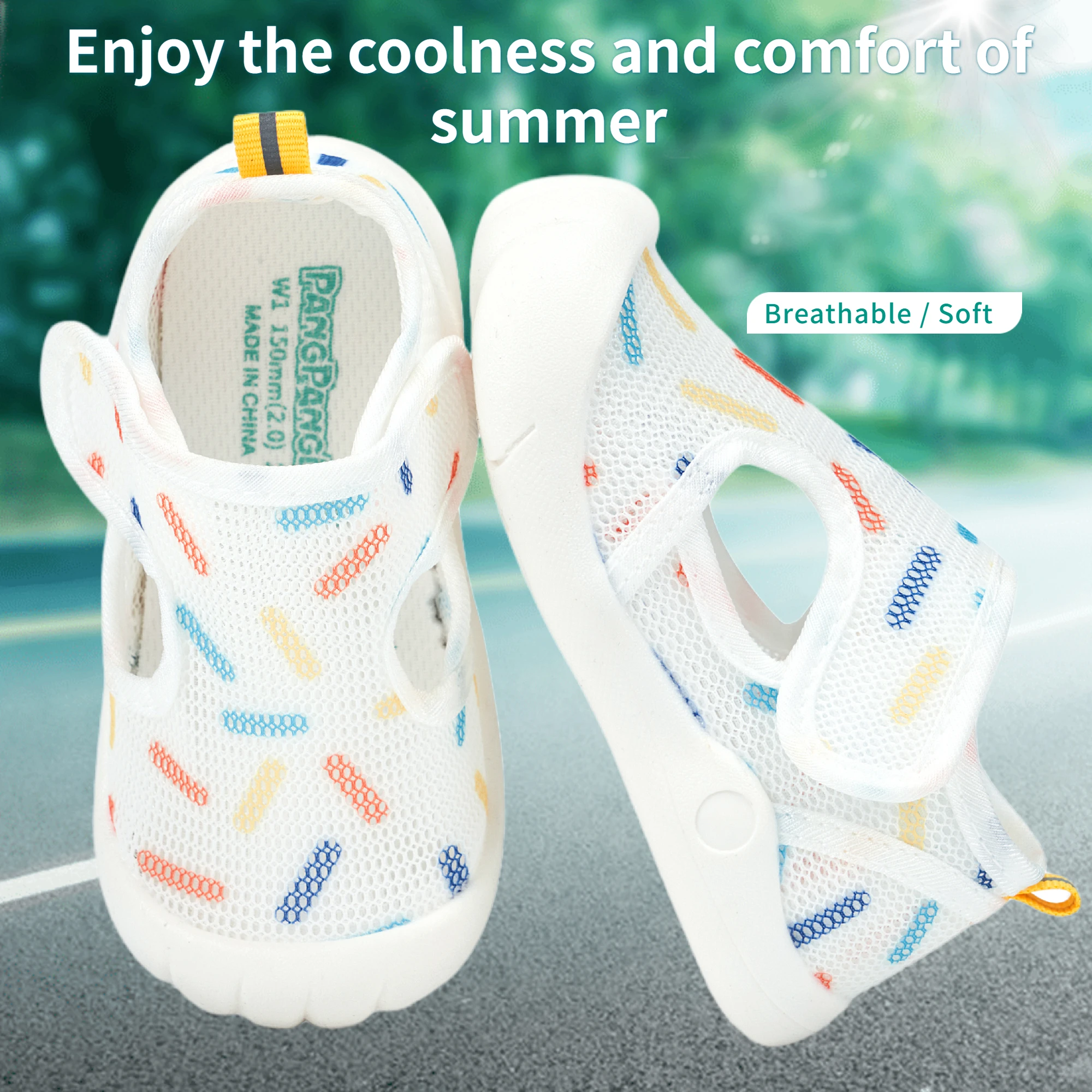 Toddler Baby Sandals Breathable Air Mesh 1-4 Years Anti-slip Soft Sole First Walkers Infant Lightweight Summer Shoes