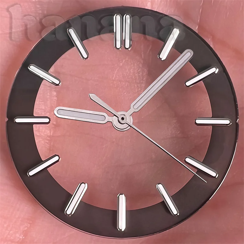 Transparent Green Luminous Watch Dial with 31.5mm and 29mm Size Options