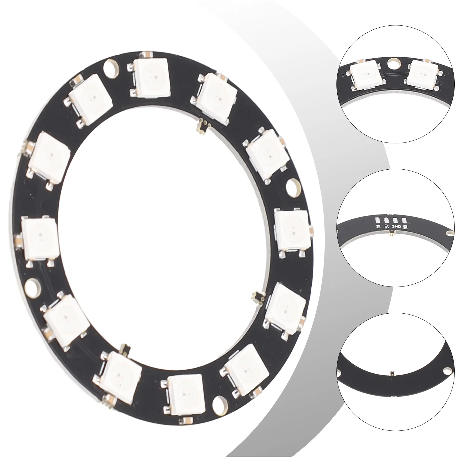 5V RGB LED Ring Individual Addressable LED Ring WS2812 5050 RGB Integrated Driver For Full-color Driver Lamp