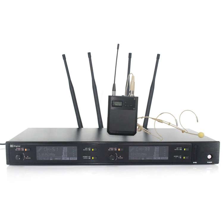 

Professional digital wireless microphone system A-220D wireless conference microphone karaoke headset mic