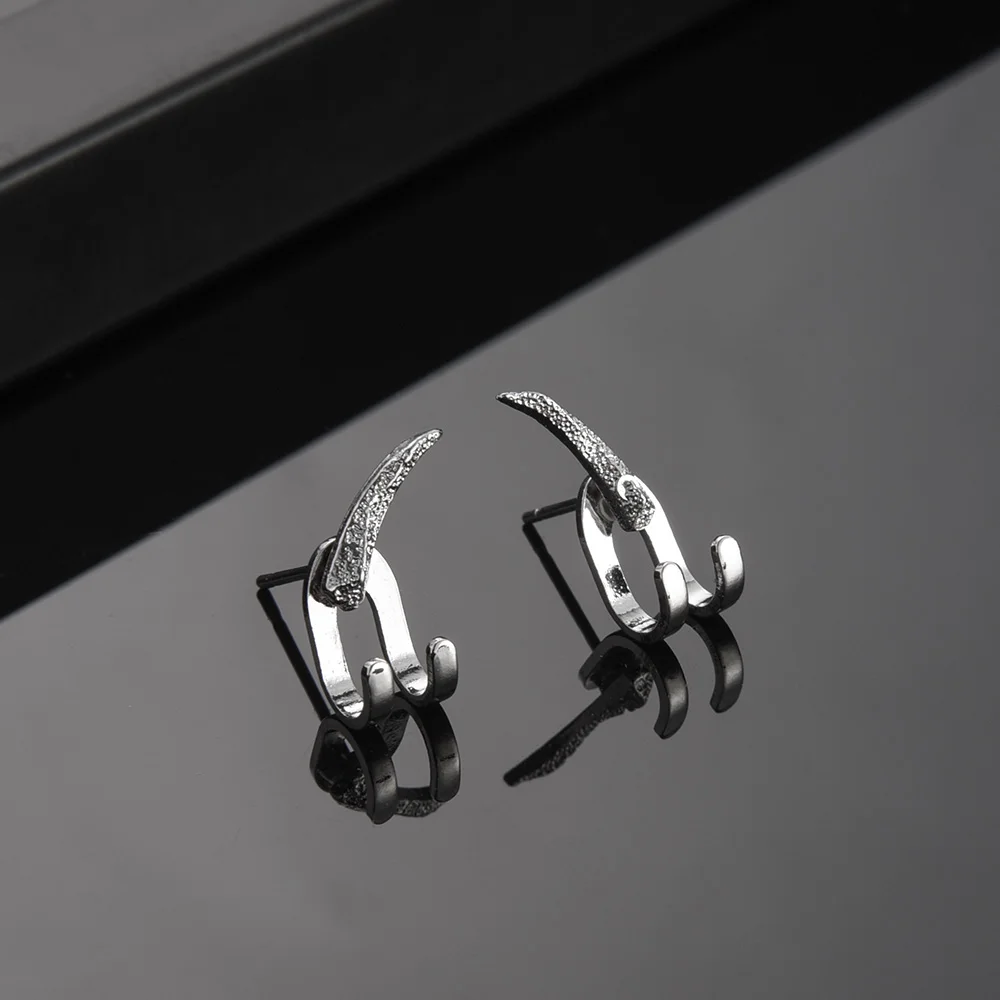 Vintage Minimalist Charm Punk Earring for Men Detachable Dual Purpose Stud Earring Prong Ear Punk Party Mens Jewellery Hombre 5
