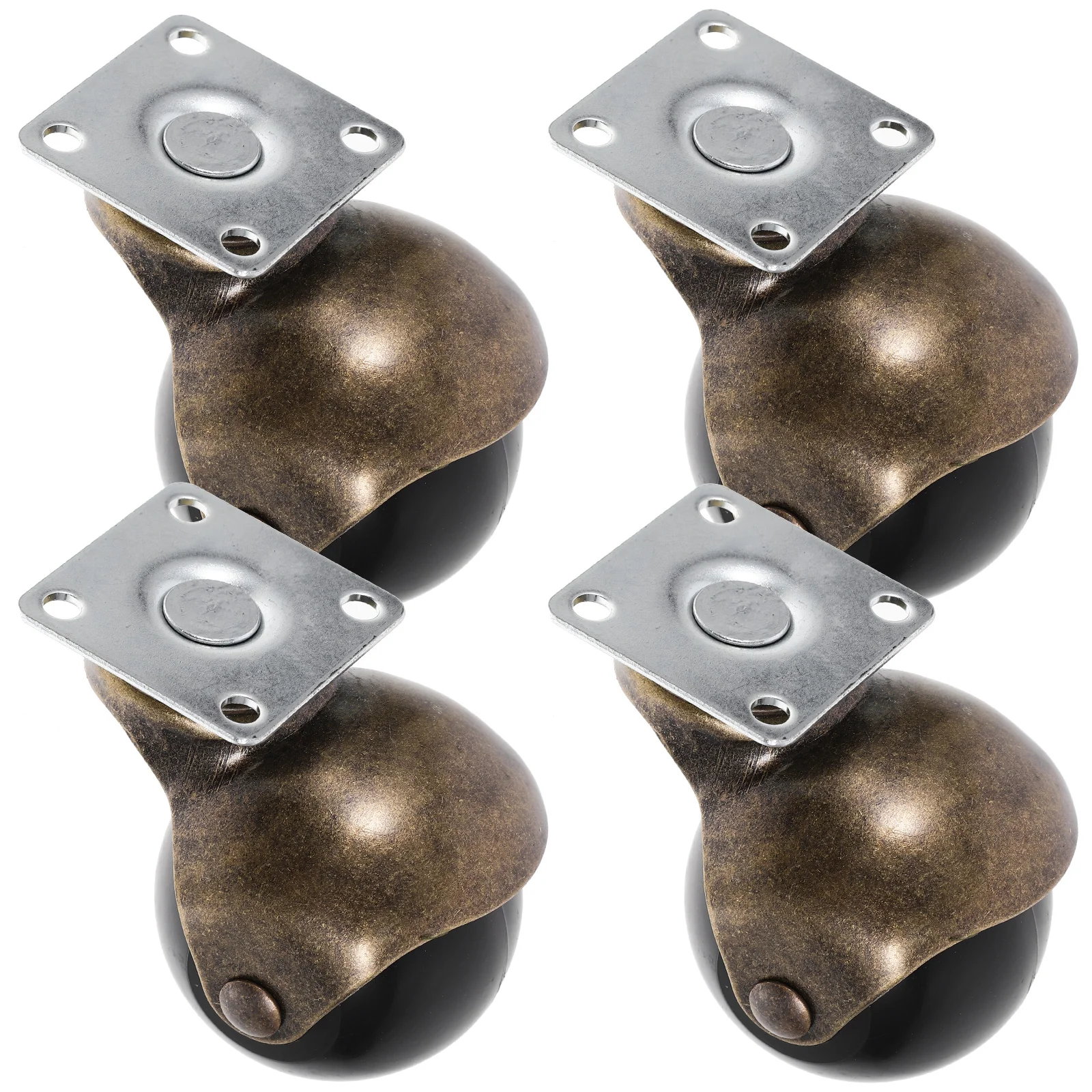 

4 Pcs Chairs Earth Wheel Universal Furniture Caster Pulley Sofa Roller Wheels Replacement Desk Wheelchair Office