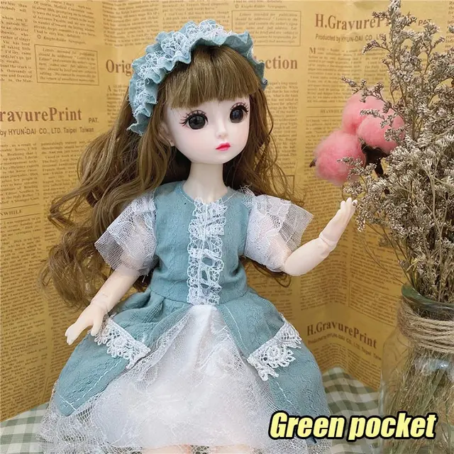 30cm Kawaii Doll 4D Real Eyes Little Princess Set Net Red BJD 23 Joints Dolls Children'S Toys Girl Cute Birthday Gift 2022 4