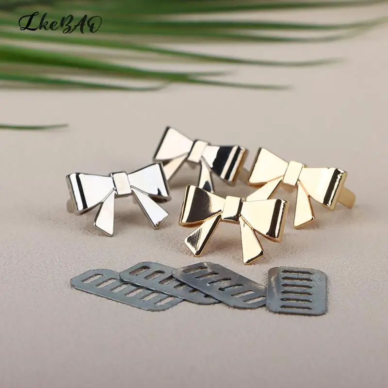 

1PCS Metal Bowknot Handbag Decor Buckle For Bag Accessories Women DIY Bags Decoration Clasp Shoes Buckles