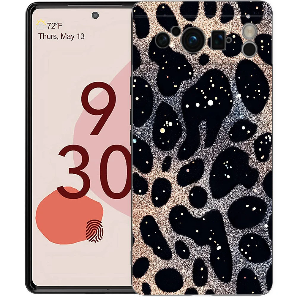 Leopard Print Shockproof Phone Case Cover - Soft TPU Shell with Smudge-Resistant Coating