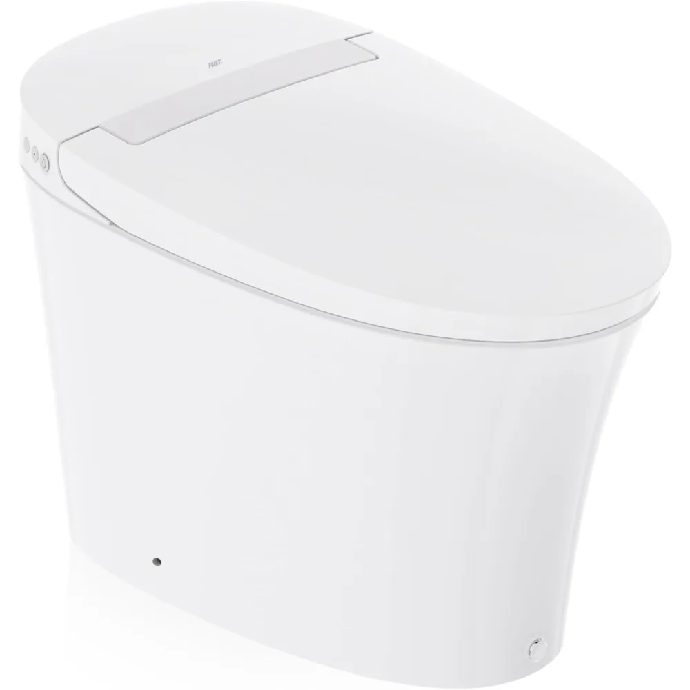 Tankless Smart Toilet Touchless Auto Flush 1.28-GPF Battery-Operated One-Piece HET Intelligent Toilet for Bathroom 2