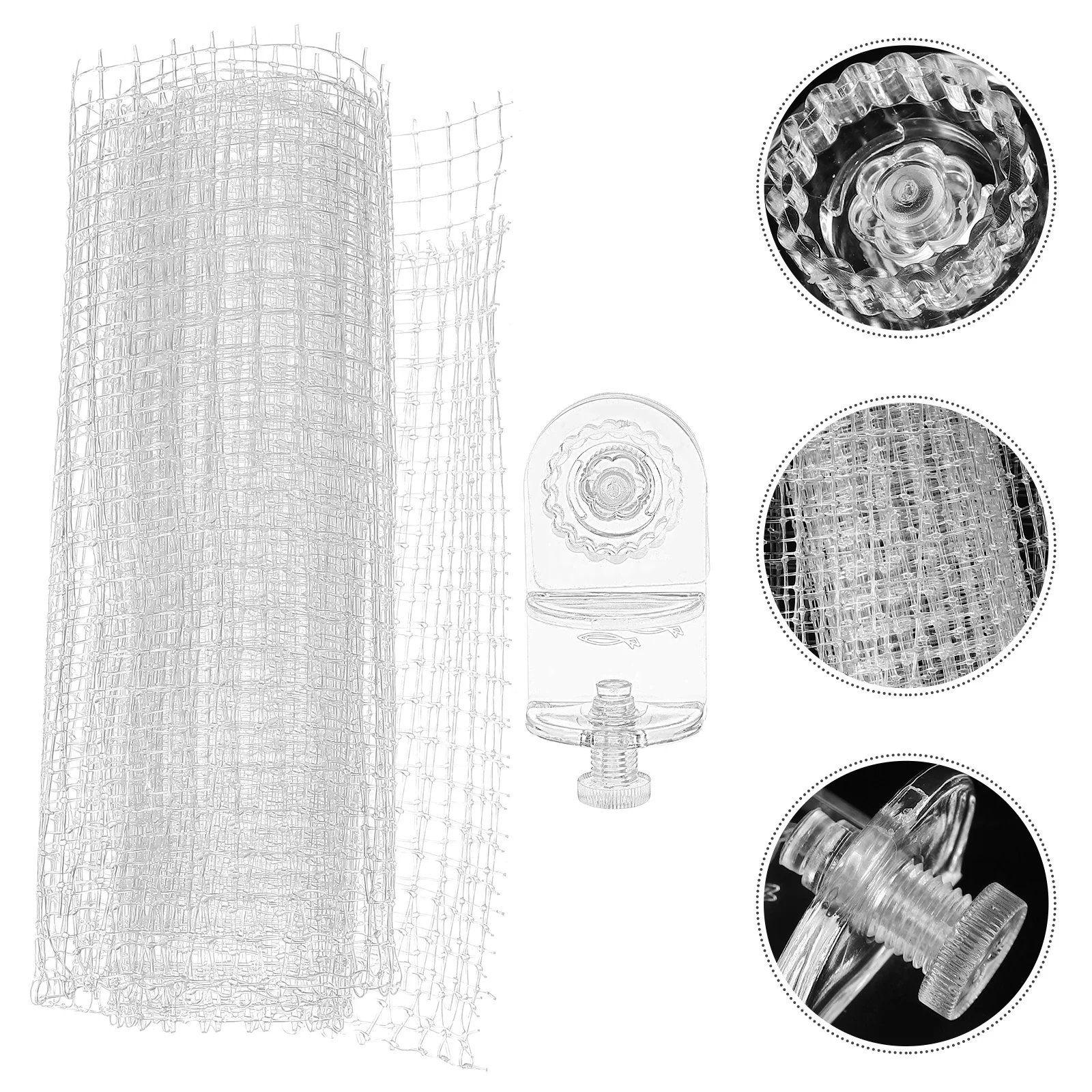 

Anti-jump Net for Fish Tank Terrarium Netting Grille Anti-escaping Plastic Escape-proof Mesh