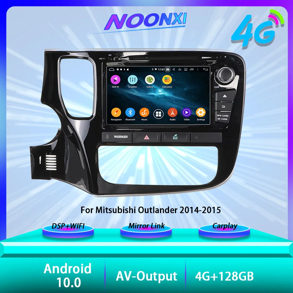 

128GB Android 10 For Mitsubishi Outlander 2014-2015 Multimedia Carplay Car Radio Stereo Receiver GPS 5G Navigation Player Screen