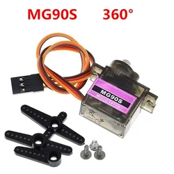 Enhanced Metal Gear Servo for DIY Projects and RC Models (MG90S 360 Metal)