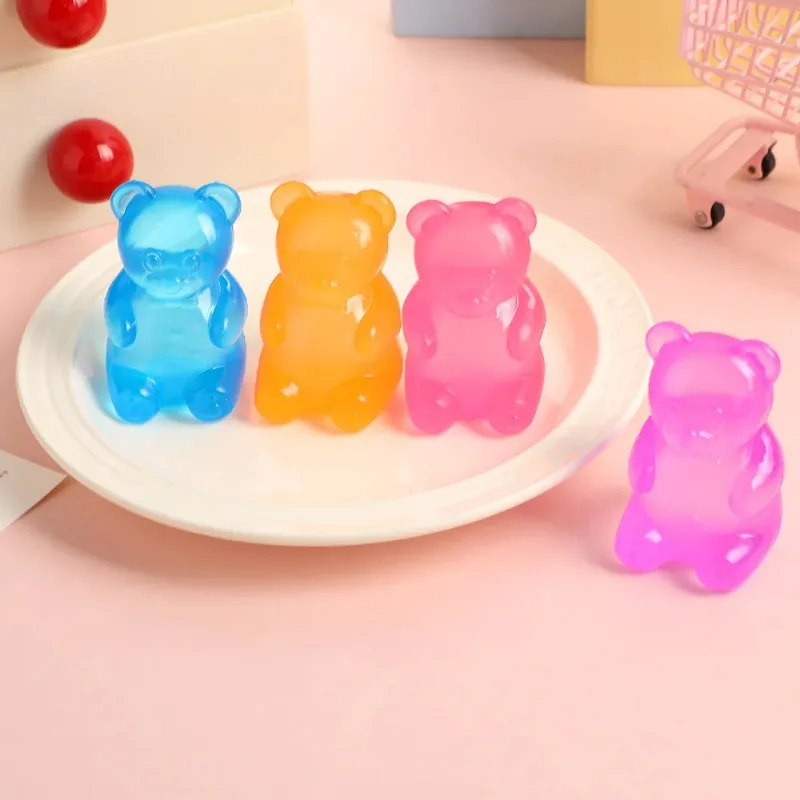 6cm 작은 곰돌이 스퀴즈 장난감, 창의적인 슬로우 리바운드 스트레스 해소 장난감, 작은 곰돌이 말토즈 스퀴즈 장난감, 남아 여아 휴일 선물