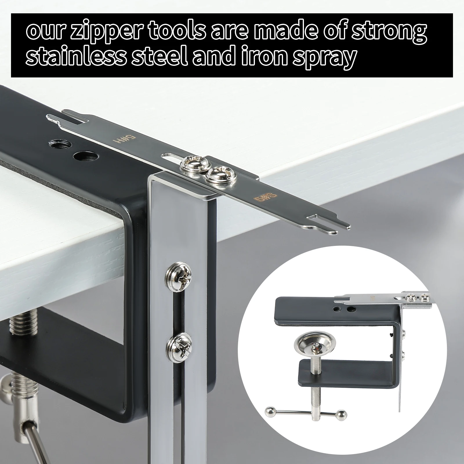 Zipper Jig Stainless Steel Zipper Jig Sliders Portable Tool Efficient Pulling Tool Sewing For Pant zipper jig tool