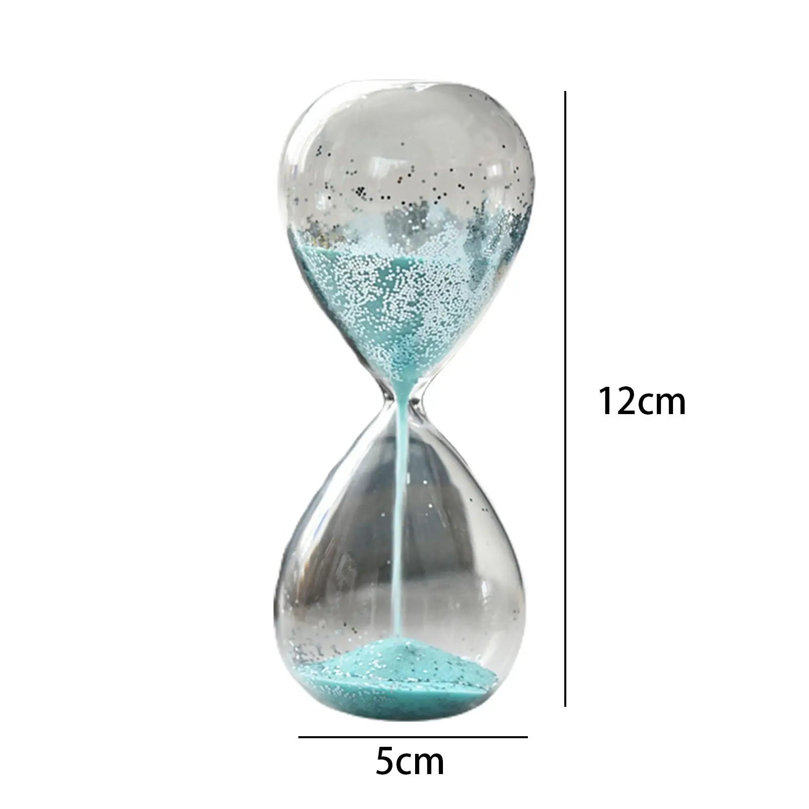 Sand Timer Sandglass Home Yoga Timer Glitter Glass Sand Clock for Bedroom Living Room Faimly Holiday Gift Kids for sand timer