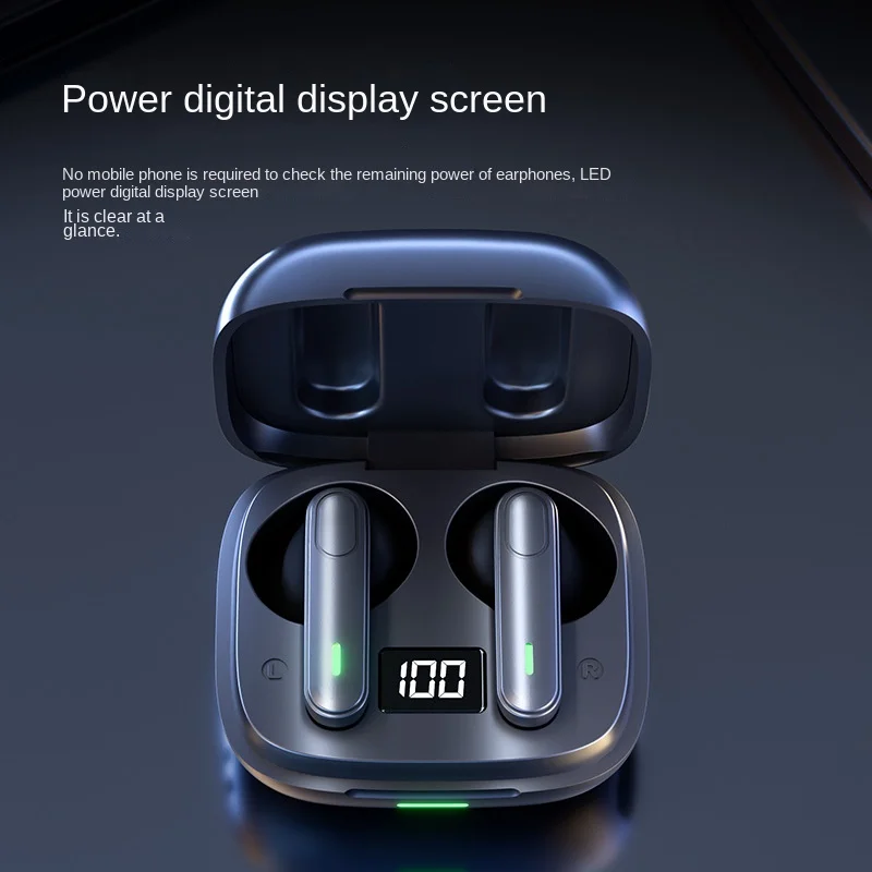 Smart Display Long-Lasting Dual-Ear Sports Bluetooth Earbuds - Crystal Clear HIFI Sound, Waterproof, Universal Compatibility