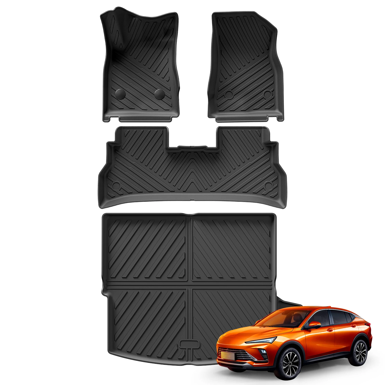 

for Buick Envista 2024 Car Floor Mats Cargo Liner Trunk Mat TPE 3D All Weather Waterproof Left Hand Drive