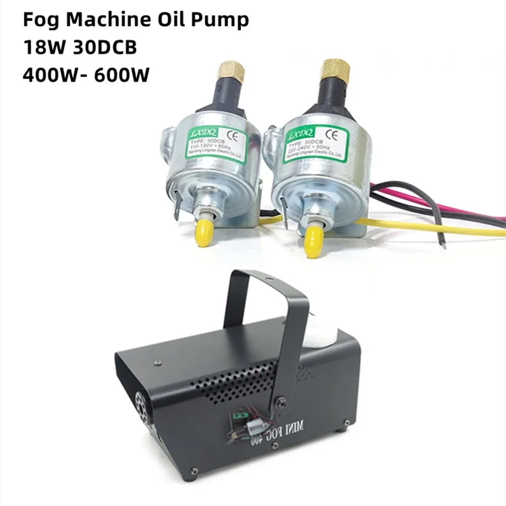 Fog machine oil pump 1x 18W 30DCB Fog Machine Oil Pump 220V-240V AC Brass Fog Smoke Machine Oil Pump 400W 600W 900W 50HZ Stage Party Power Parts