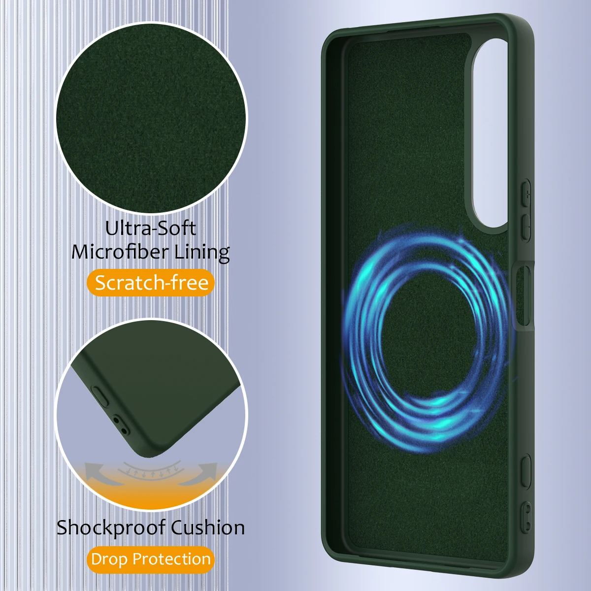 Beajew Coque magnétique pour iPhone 16 Pro, avec cordon de cou réglable