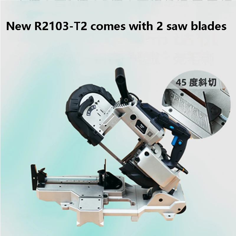 

220V Metal Band Saw Blade Handheld Portable Desktop Small Aluminum Alloy Cutting Machine Stainless Steel Cable Without Spark