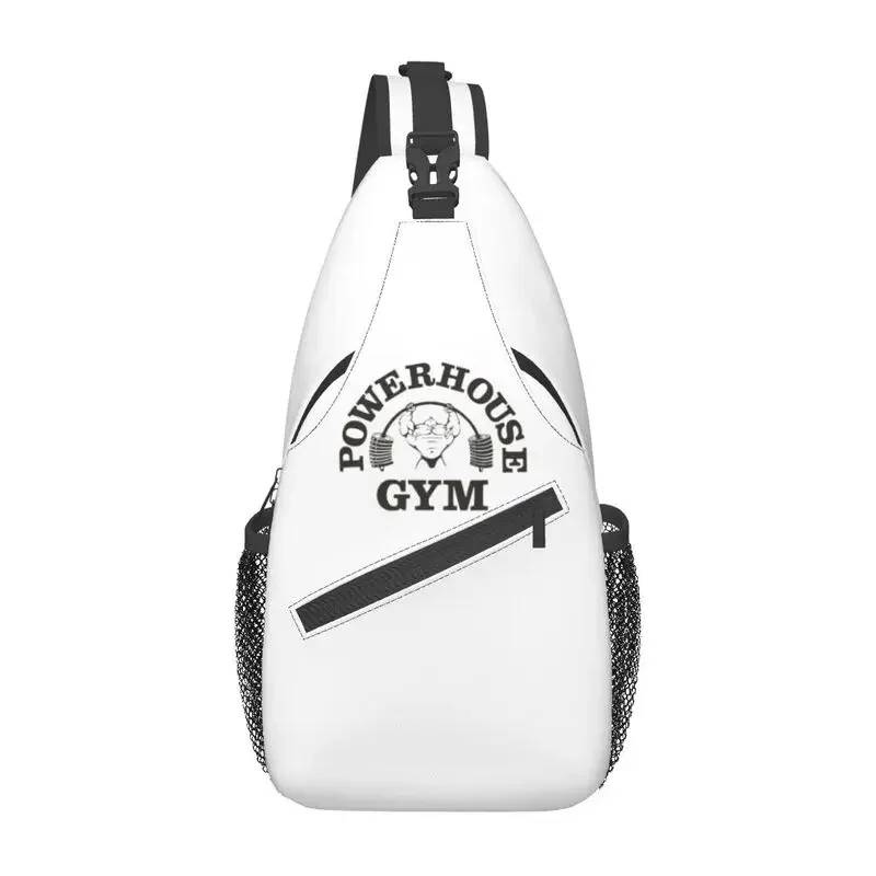 

Fitness Powerhouse Gym Sling Crossbody Chest Bag Men Casual Bodybuilders Powerlifter Shoulder Backpack for Traveling