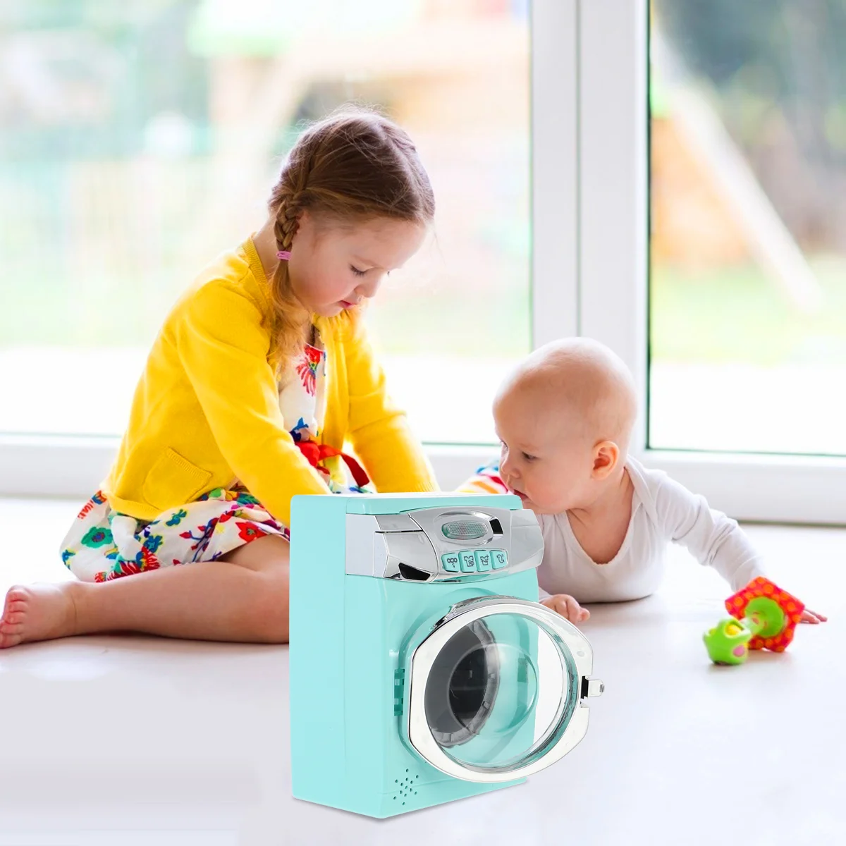 

Игрушечная стиральная машина для детей обучающая имитация бытовой техники креативная для детей