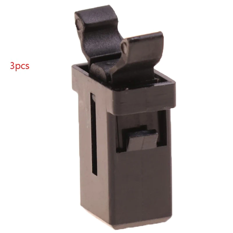 10 Clip Di Ricambio Per Coperchio A Contatto | Autobloccanti In Plastica Per Bidoni Spazzatura E Contenitori - 2