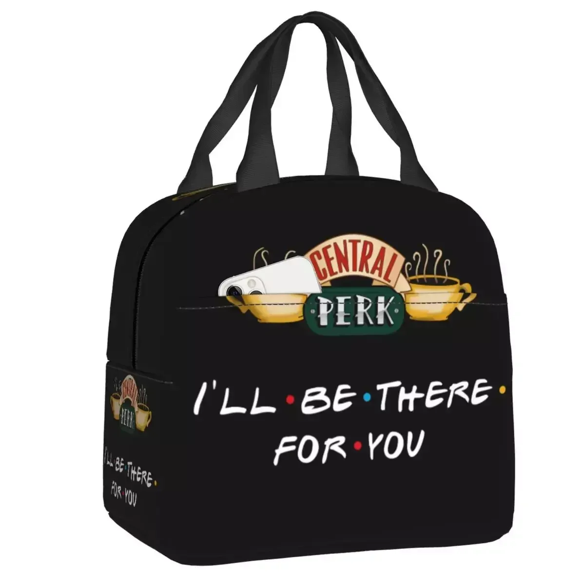 

2024 New I'll Be There For You Friends Insulated Lunch Bag For Resuable TV Show Thermal Cooler Lunch Box Office Work School