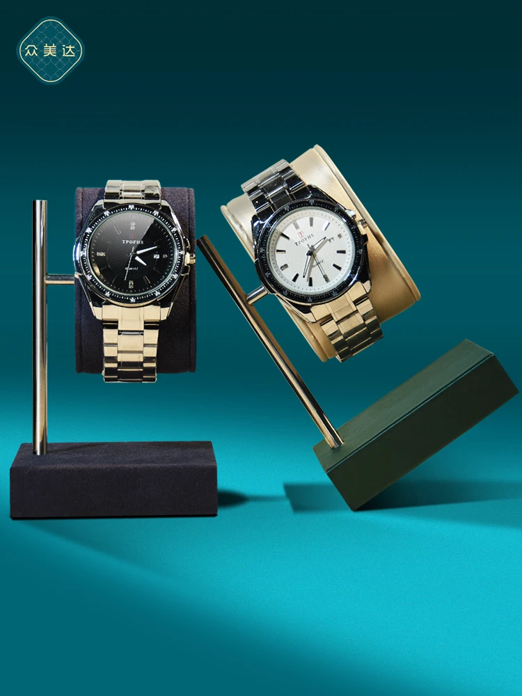Pu Watch Stand Storage Watch Holder Display Stand Rotating Metal Bracket Counter Support Apple Charging
