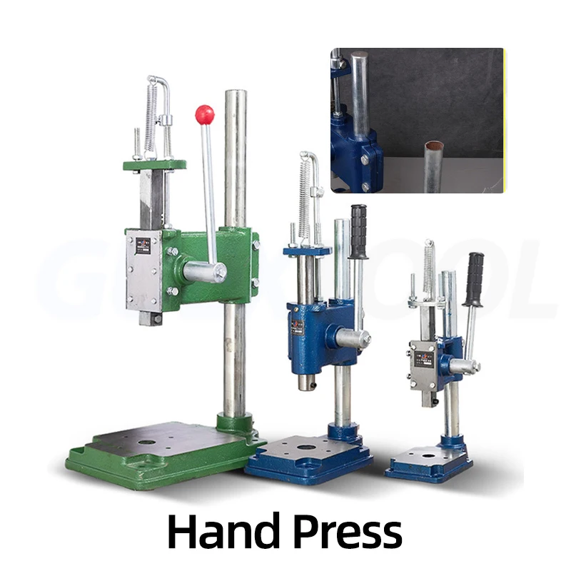 JM16 Type Punch Press Manual Press Round Square Head Hand Air Solid Small Punch Adjustable Hand Desktop
