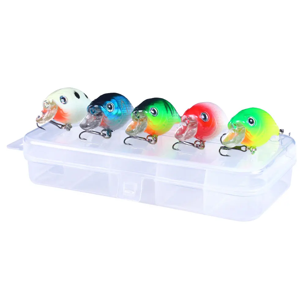 

5pcs/lot Fishing Lures Kit Plastic Crank Bait 6.7g 6cm Wobblers Crankbait Tackle Bass Bait For Fishing Wobber Sets