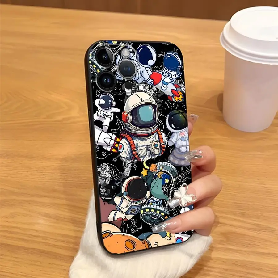 Cartoon Astronaut Phone Cover Case