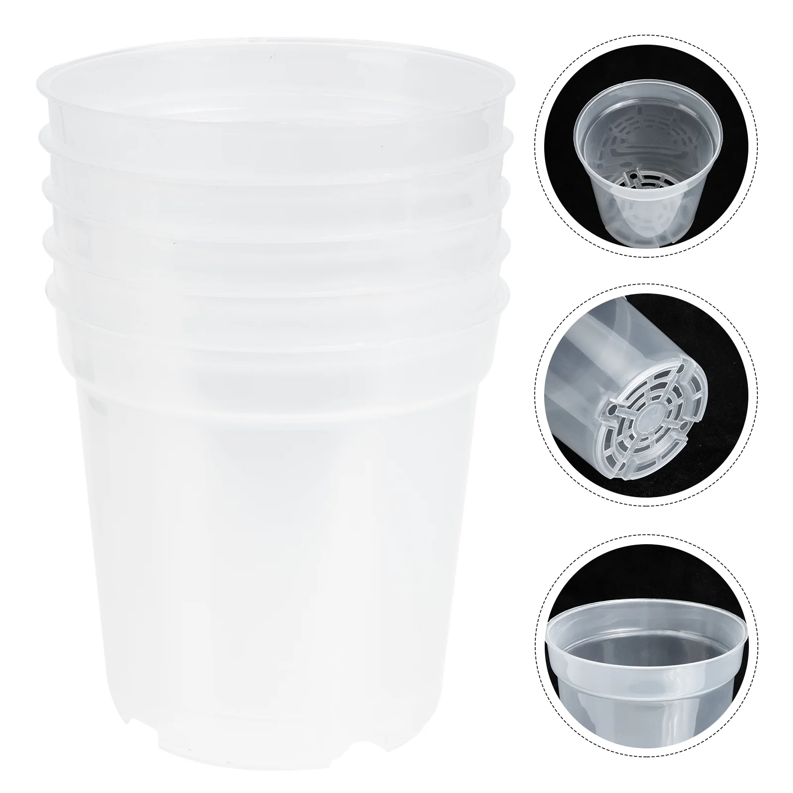 

5 Pcs Strawberry Planting Pot Cultivation Cup Plastic Gardening Pots Containers Soft Supply Outdoor Nutrient Cups Clear