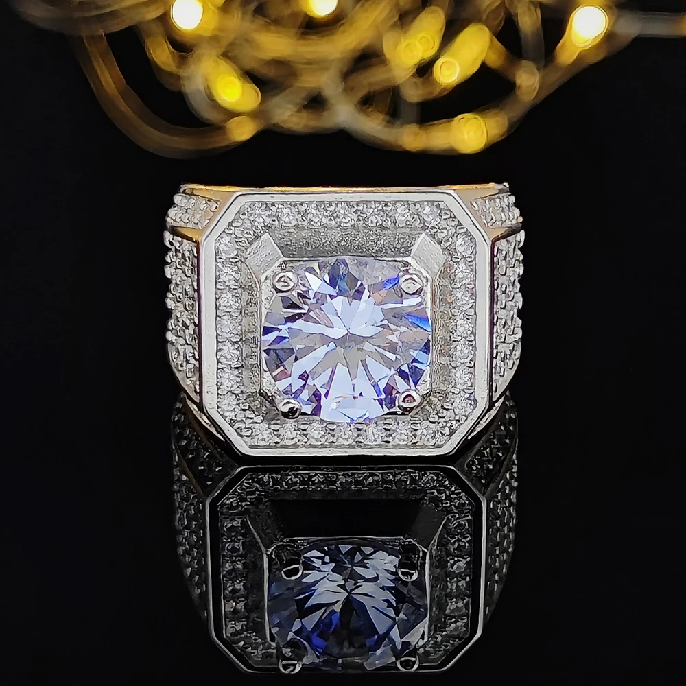 silver color free shipping Luxury Men Ring For Wedding Engagement Fashion Jewelry R5002 | Украшения и аксессуары