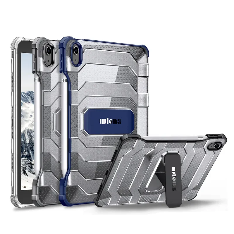 Per Ipad Pro 11 Pollici 3Rd 2Nd Gen Rugged Traslucido Pc Tpu Custodia Protettiva Antiurto Per Cavalletto Per Ipad 10 2022 10.9 10Th Mini