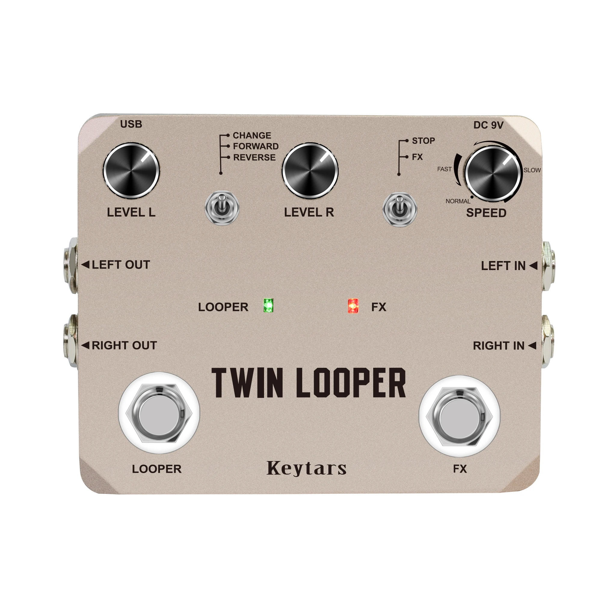 Keytars Ltl-02 Twin Looper Pedal Upgrade Pedali Looper Per Chitarra Elettrica 10 Min Looping Unlimited Undess/Redo Function 11 Tipi