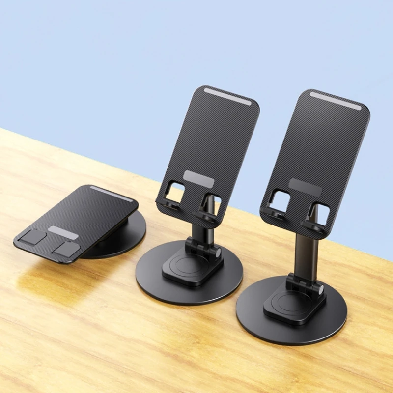 Foldable Mobile Phone Holders Adjustable Desk Mount Stand For Phones 360° Rotatable Tabletop Holder