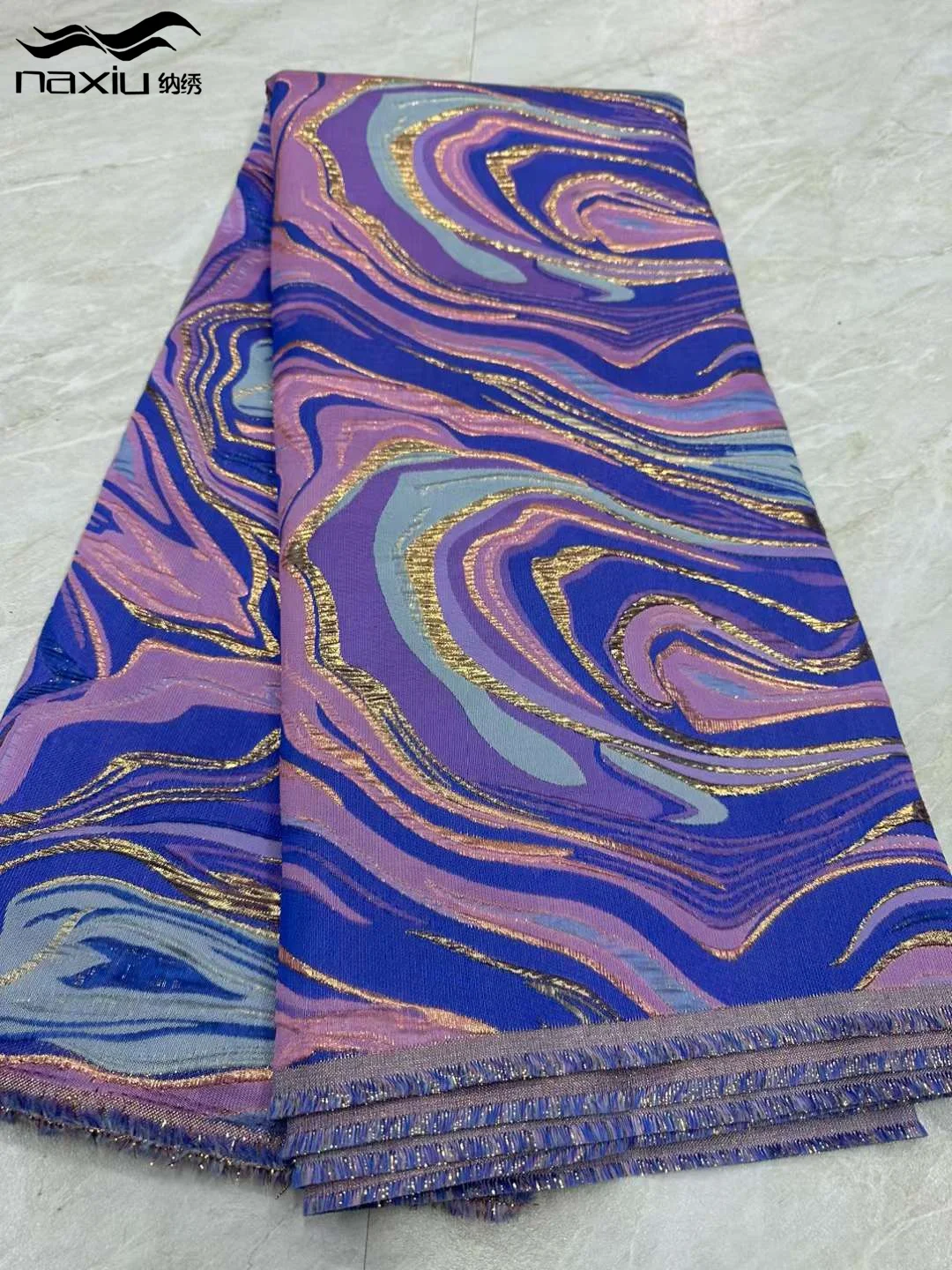 

Madison Latest Flower Brocade Lace Fabric 2023 Elegant Women Cloth Damask African Luxury Satin Material Jacquard Swiss Lace