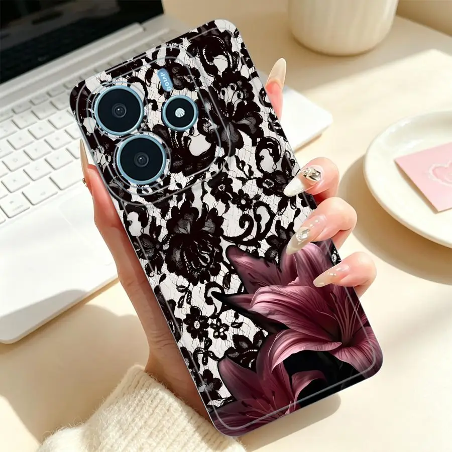 Soft Lace Polka Dot Phone Case Cover