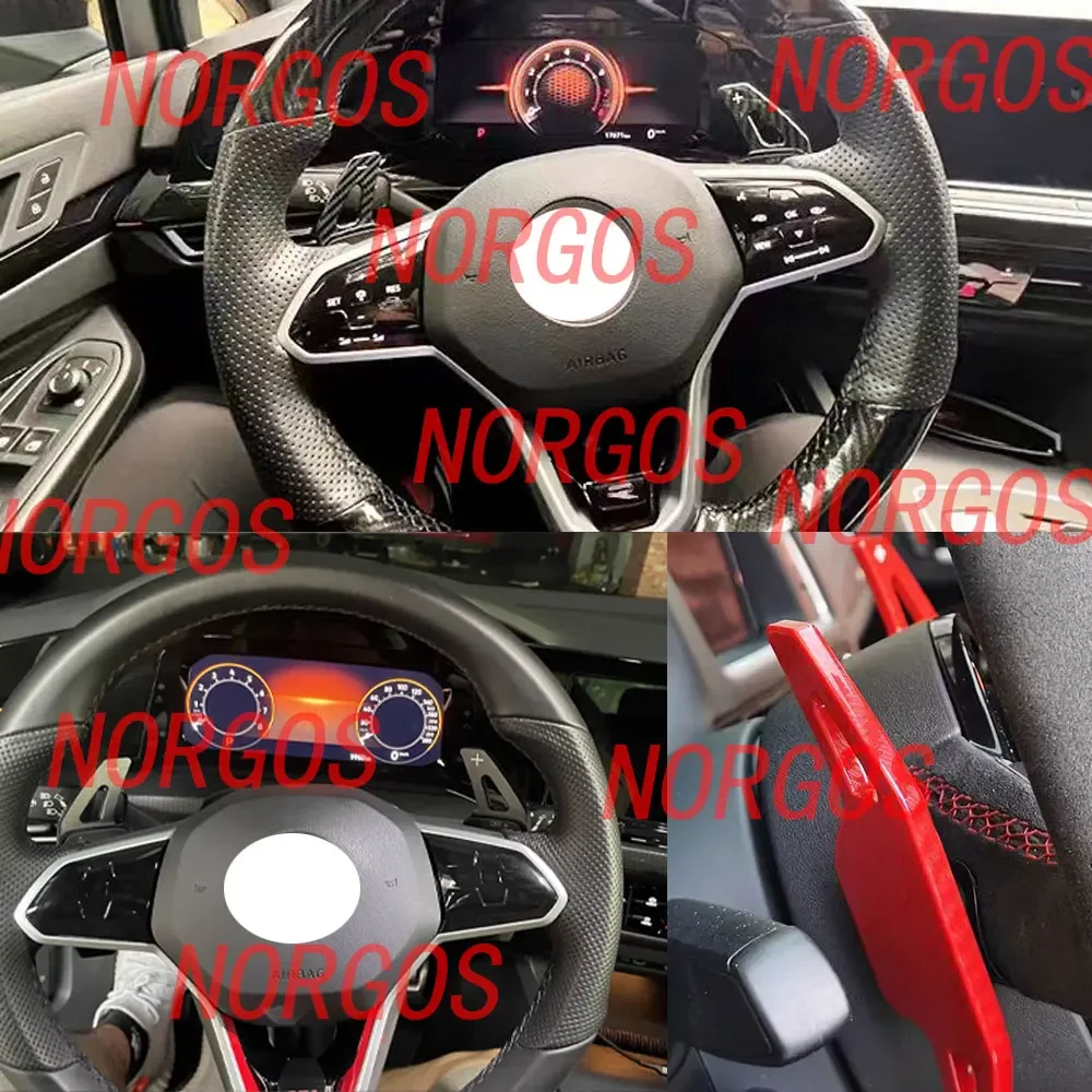 For Audi A3 A4L A5 A6L A7 A8 S5 S6 S7 S8 Q3 Q5 Q7 Paddle Shifter Carbon Fiber Car Steering Wheel Shift Paddle Extension Shifters