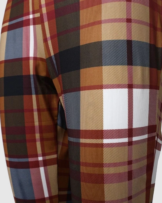 Women's Fashion Trousers 2024 Spring Summer Latest Commuter High Waist Checkered Print Casual Daily Versatile Wide Leg Pants