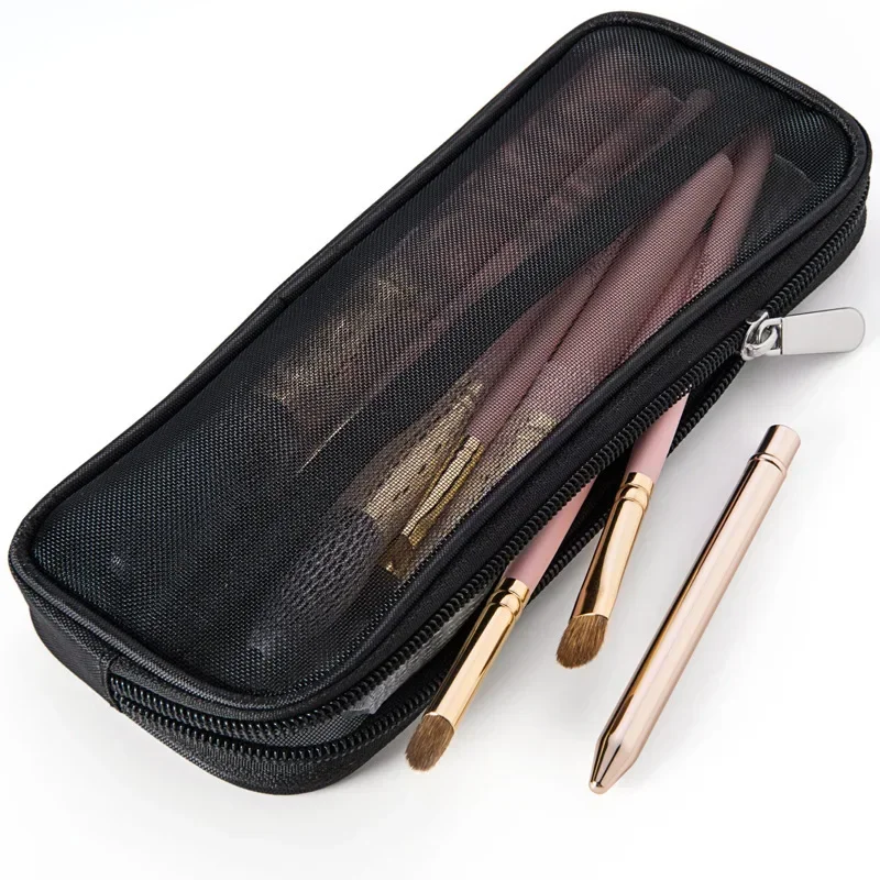 

Transparent Mesh High-capacity Cosmetic Bag MultifunCtional Travel Washing Bag Hollow Portable Storage Finishing Bag