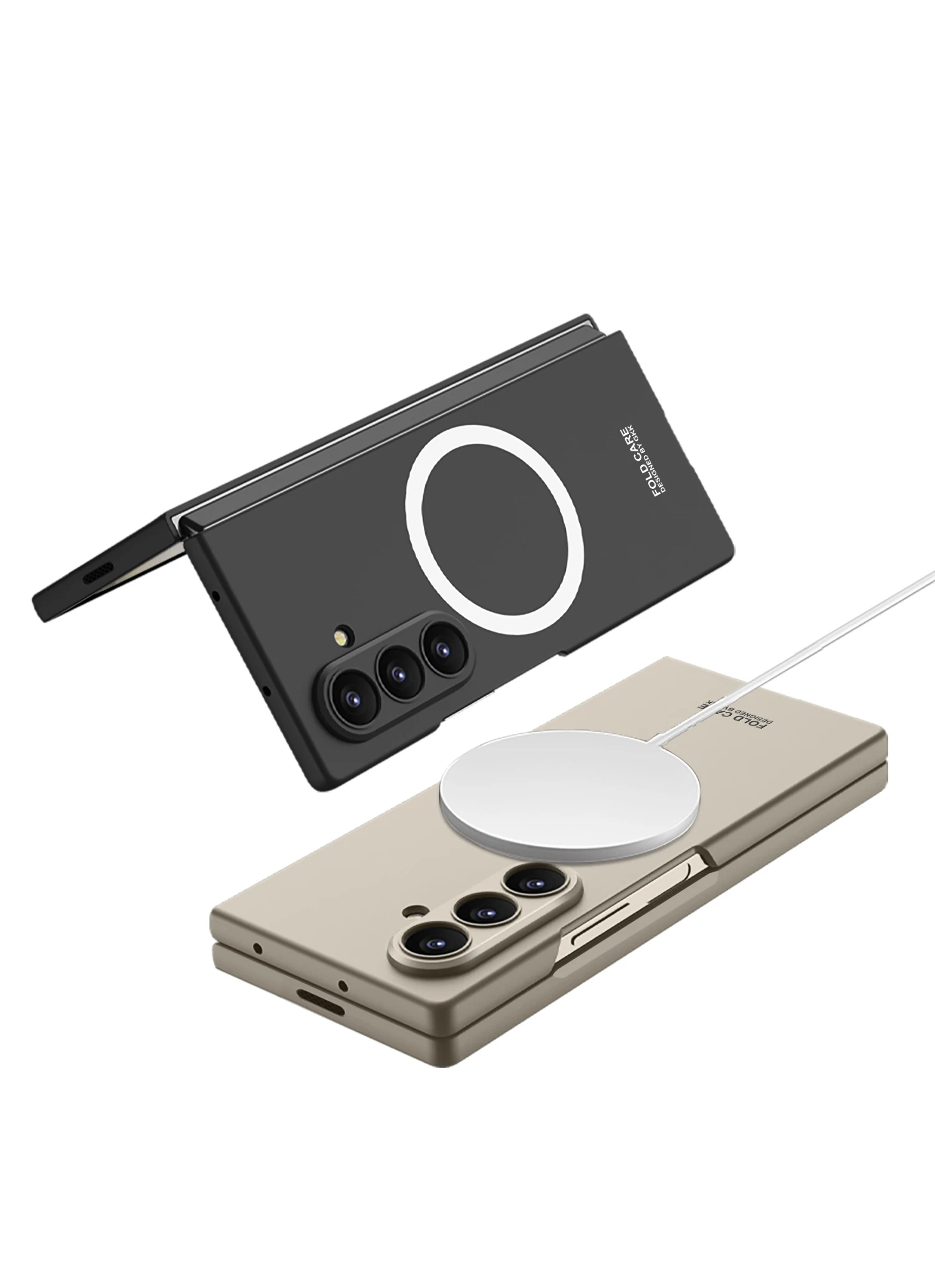 Ultra-thin Armor Plastic Case For Samsung Galaxy Z Fold 7 With Screen Protector
