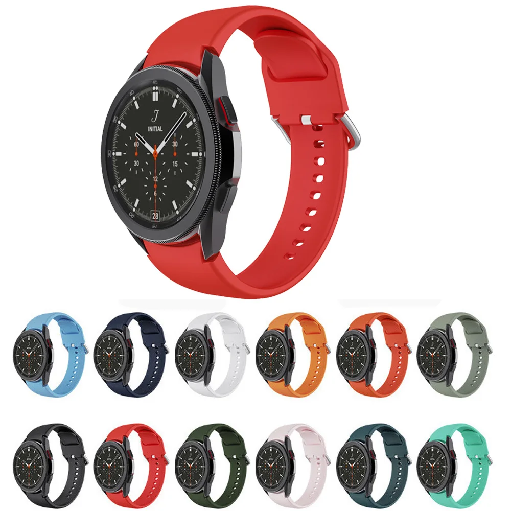 

Ремешок силиконовый для Samsung Galaxy Watch 4 classic, модный спортивный браслет для Galaxy Watch 4 44 мм 40 мм, 20 мм