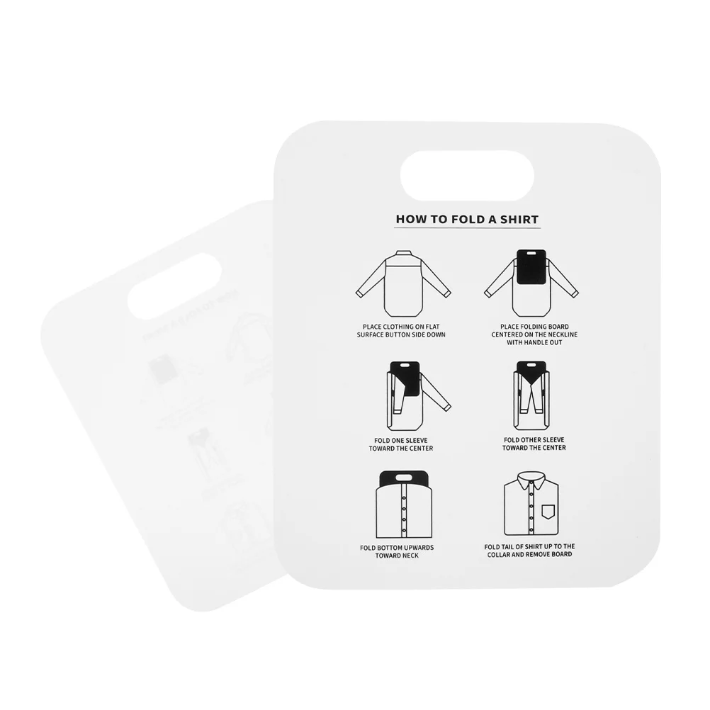 

2 Pcs Clothes Board Tool T-shirt Folder at Home PP Folding for Storage Organizer Child Garment Laundry Folders