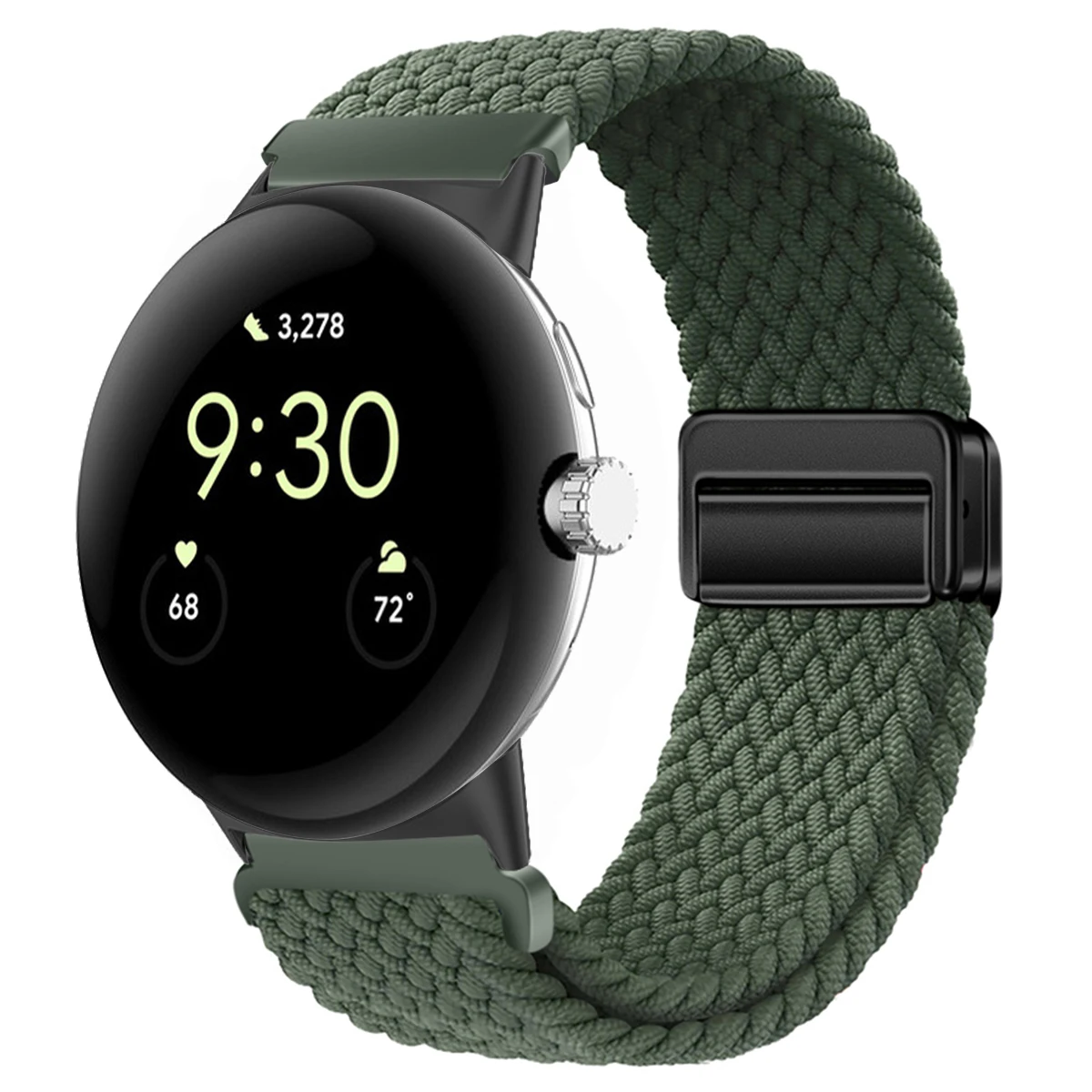 Nylon Braided Magnetic Wristband Bracelet - Universal Fit