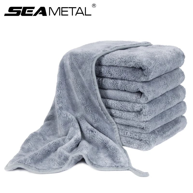 3/1pcs Car Microfiber Towel 800GSM Super Absorption Car Cleaning Hemming Cloth Auto Wash Drying Towels Detailing Rags microfiber towel microfiber cleaning cloths microfiber car towel microfiber towels microfiber washing towel car drying towel glass cleaning towel