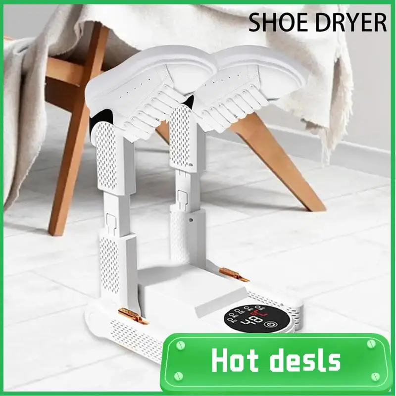 LUDA Shoes Dryer Machine Retractable Boot & Gloves Dryer Intelligent Time Shoe Warmer Dry Rack For Work Boots EU Plug