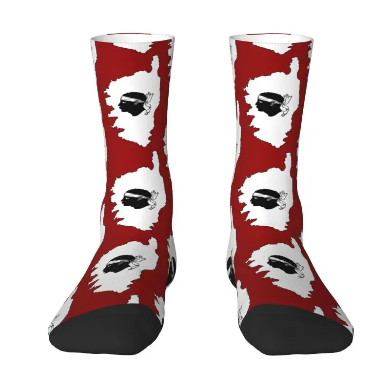 

Cute Corsica Flag Map Socks Men Women Warm 3D Printed France Corsican Pride Football Sports Socks