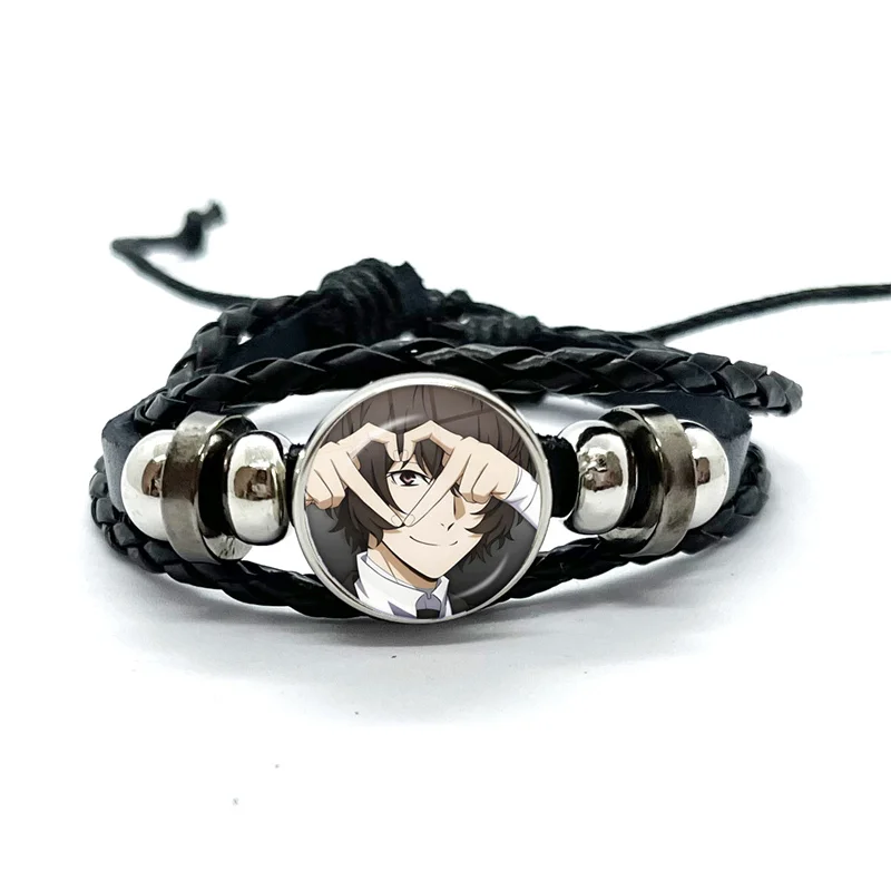 Creative Cartoon Character Osamu Nakahara Dazai Chuya Bracelets Art Multilayer Braided Bracelets Bangles Handmade Jewelry Gifts 4