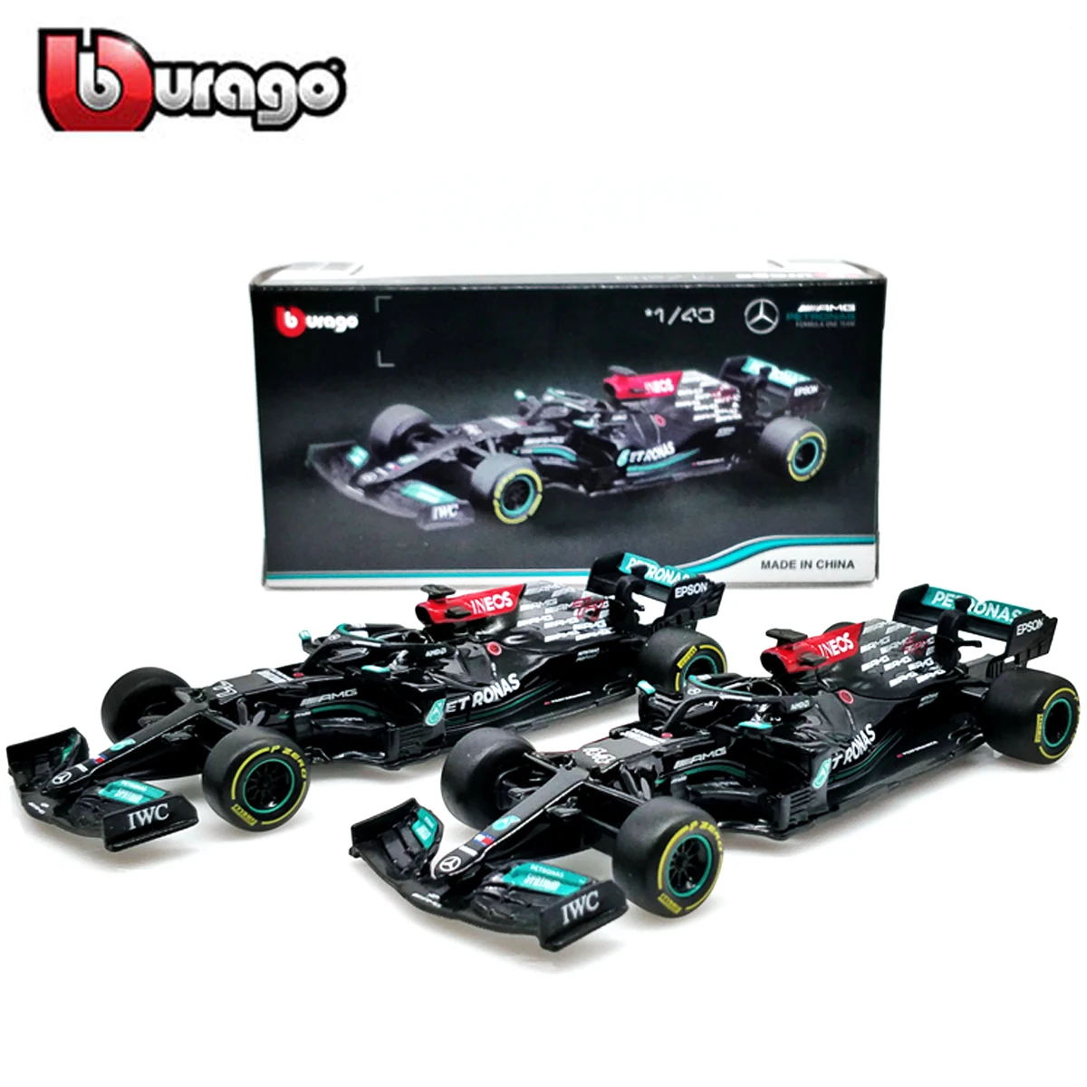 Bburago 1:43 2021 Mercedes AMG W12 E Performance #77 Valtteri Bottas Static Simulation Diecast Alloy Model F1 Racing Formula Car 4