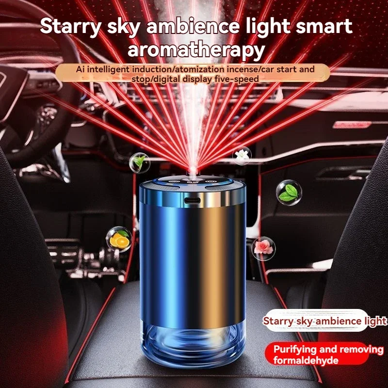 CNDK Smart Car Air Freshener USB Charging Essential Oil Fragrance Air Freshener